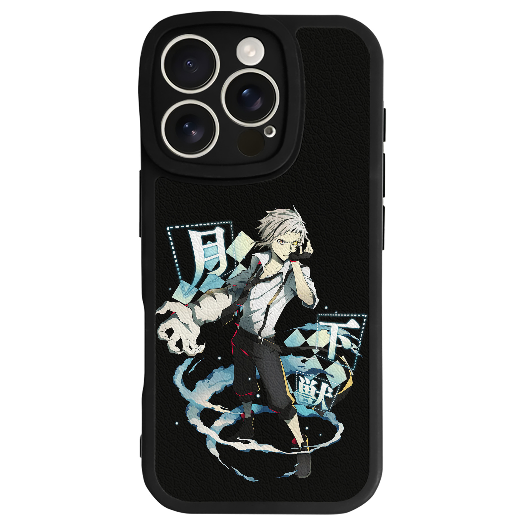 （画像用） 文豪ストレイドッグス Bungo Stray Dogs 【iPhone 16シリーズ対応】シリコンスマホケース（レザー調） 材質：シリコン